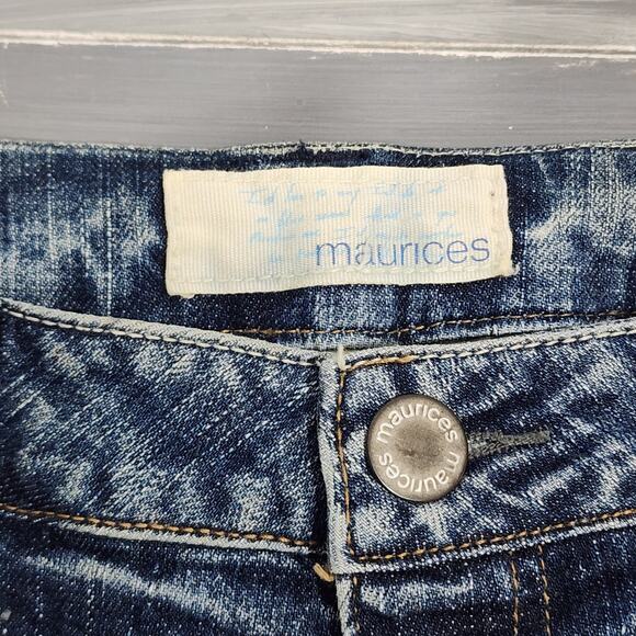 Maurices Jeans Taylor Boot Cut Size 11/12 Short Distressed - Picture 7 of 10